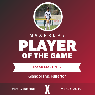 #16 Izaak Martinez Player of the Game badge