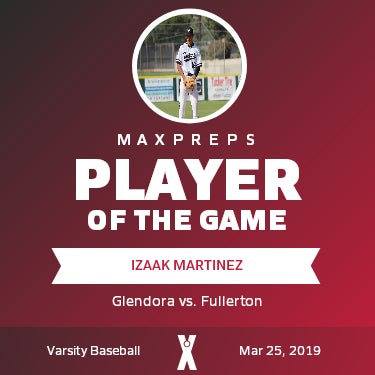 #16 Izaak Martinez Player of the Game badge