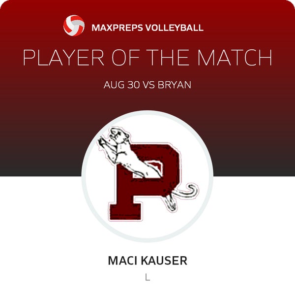 #15 Maci Kauser Player of the Game badge