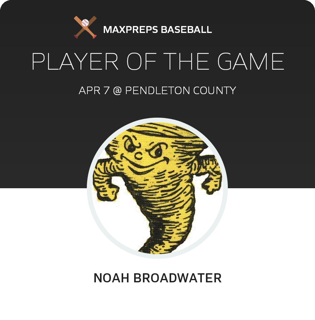 #27 Noah Broadwater Player of the Game badge