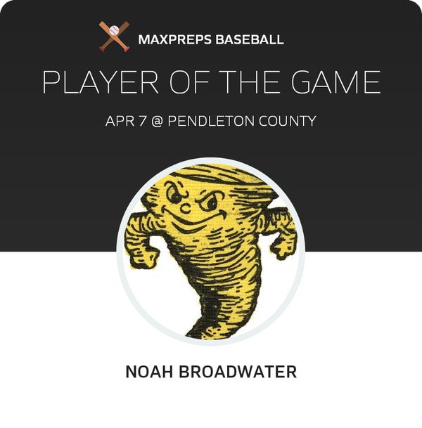 #27 Noah Broadwater Player of the Game badge