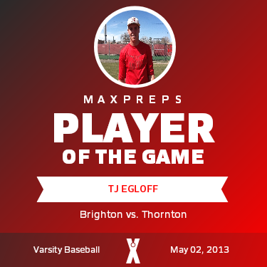 #23 TJ Egloff Player of the Game badge