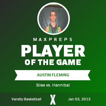 #15 Austin Fleming Player of the Game badge