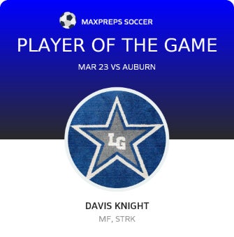 #21 Davis Knight Player of the Game badge