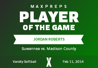 #14 Jordan Roberts Player of the Game badge
