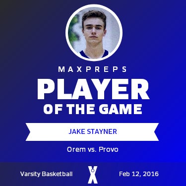 #5 Jake Stayner Player of the Game badge