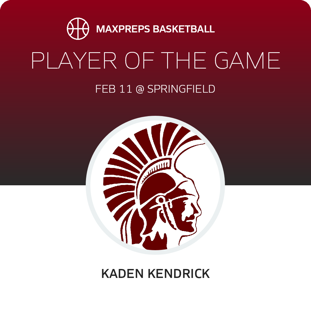 #25 Kaden Kendrick Player of the Game badge