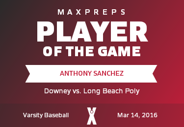 #16 Anthony Sanchez Player of the Game badge