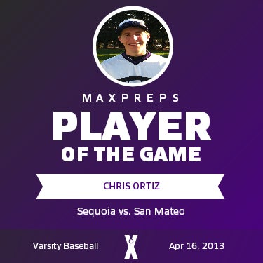 #13 Chris Ortiz Player of the Game badge