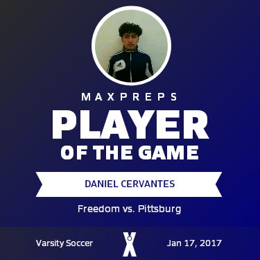#11 Daniel Cervantes Player of the Game badge