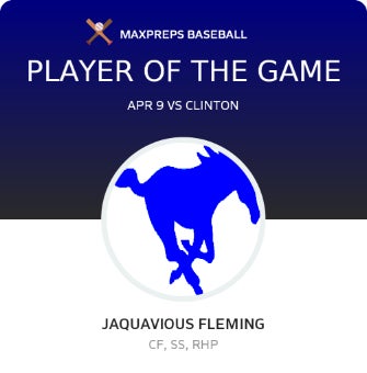 #14 Jaquavious Fleming Player of the Game badge
