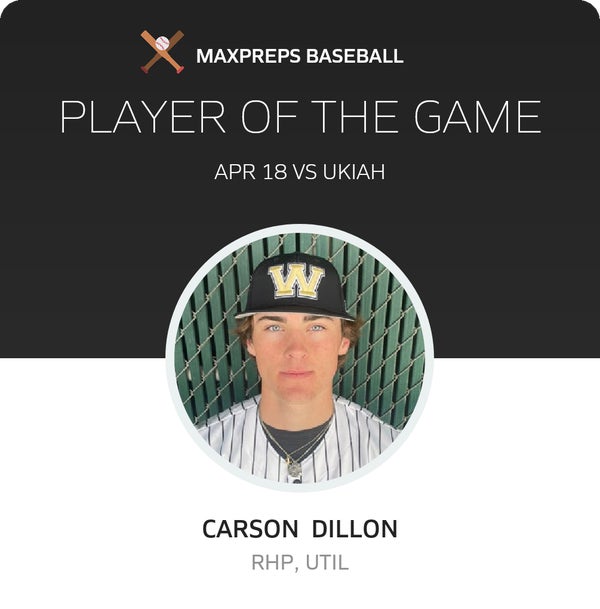 #3 Carson Dillon Player of the Game badge
