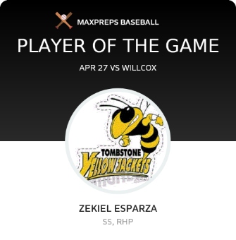 #1 Zekiel Esparza Player of the Game badge