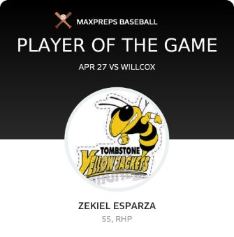 #1 Zekiel Esparza Player of the Game badge