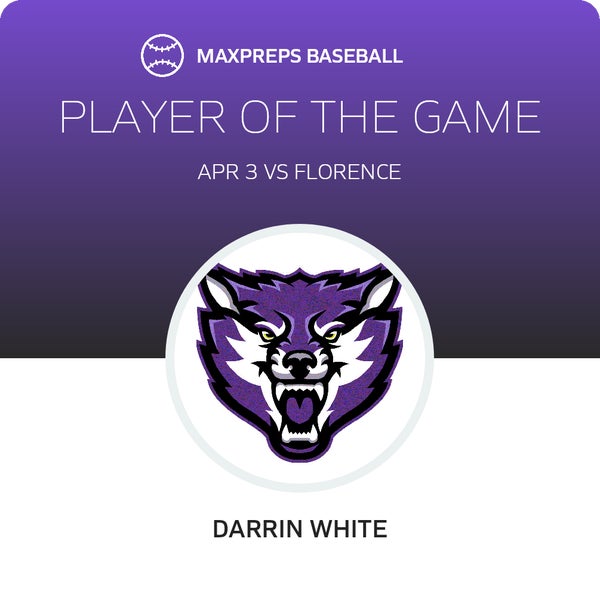 #21 Darrin White Player of the Game badge