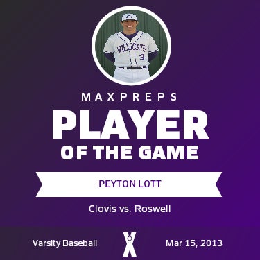 #3 Peyton Lott Player of the Game badge