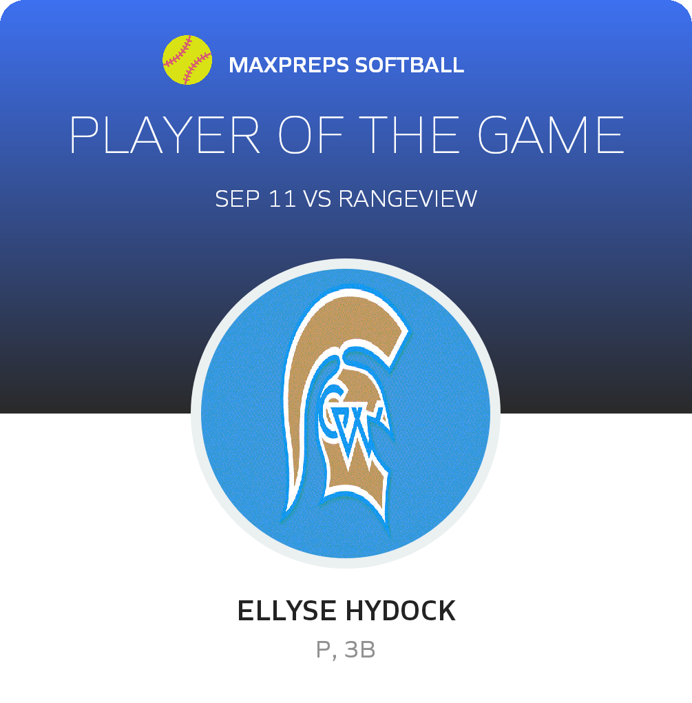 #20 Ellyse Hydock Player of the Game badge