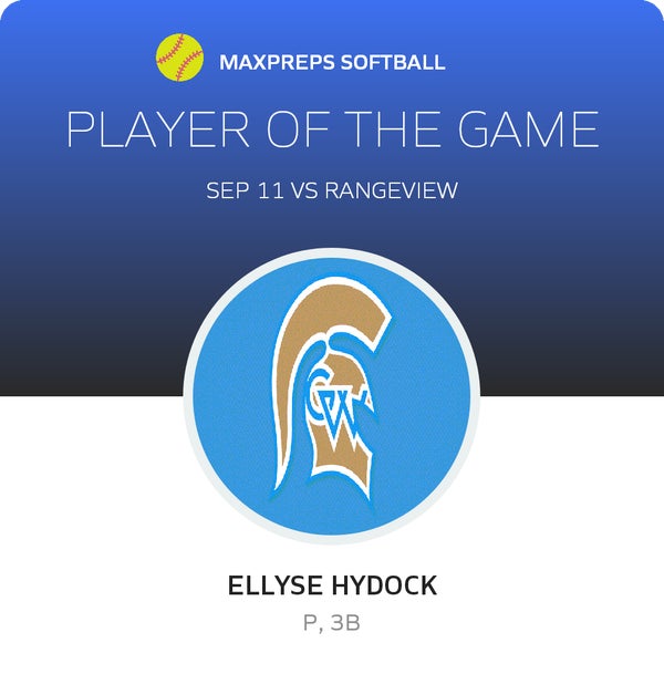 #20 Ellyse Hydock Player of the Game badge