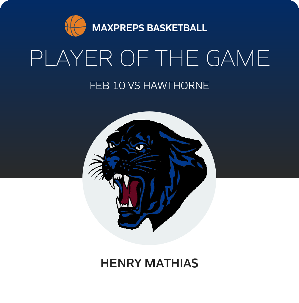 #3 Henry Matthias Player of the Game badge