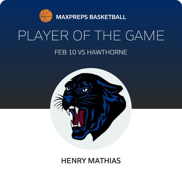 #3 Henry Matthias Player of the Game badge