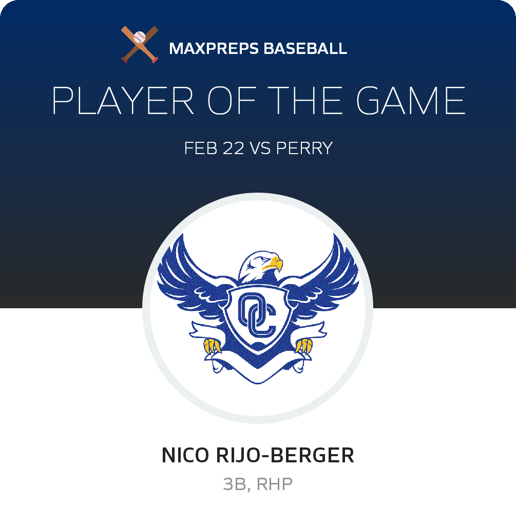 #24 Nico Rijo-Berger Player of the Game badge