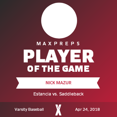 #6 Nick Mazur Player of the Game badge