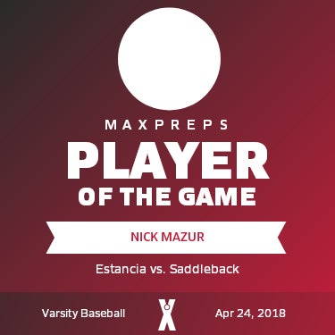 #6 Nick Mazur Player of the Game badge