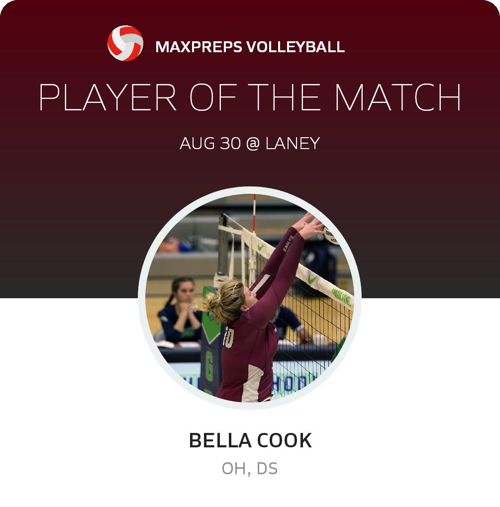 #10 Bella Cook Player of the Game badge