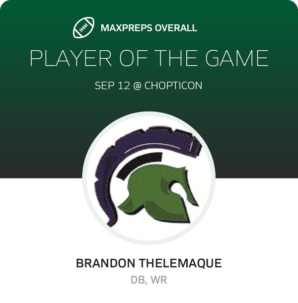 #7 Brandon Thelemaque Player of the Game badge