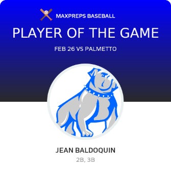 #9 Jean Baldoquin Player of the Game badge