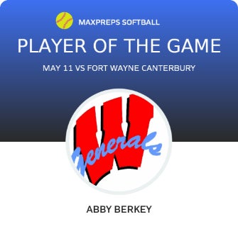#3 Abby Berkey Player of the Game badge