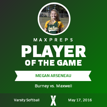 #14 Megan Arseneau Player of the Game badge