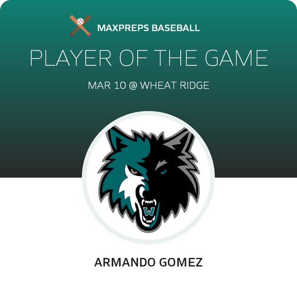 Armando Gomez Player of the Game badge
