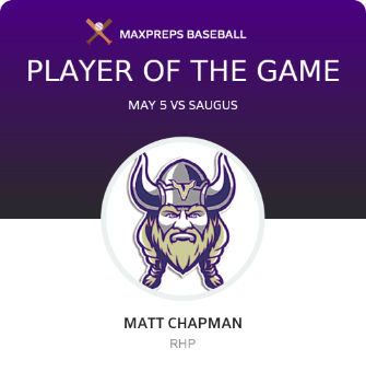 #35 Matt Chapman Player of the Game badge