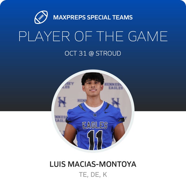 #11 Luis Macias-Montoya Player of the Game badge