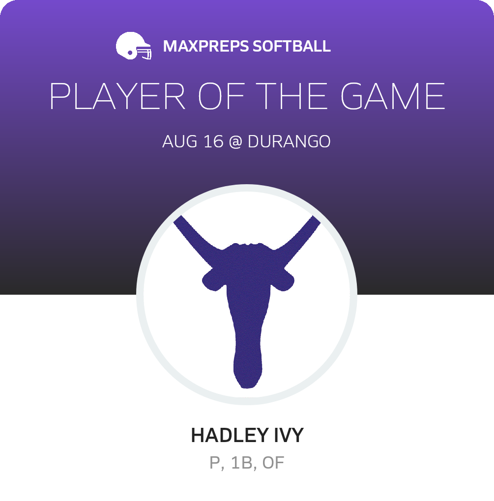 #6 Hadley Ivy Player of the Game badge