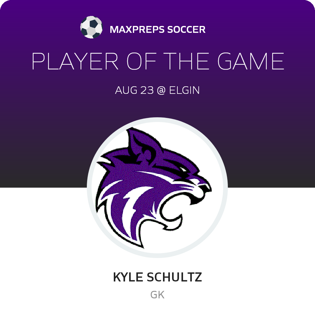 #1 Kyle Schultz Player of the Game badge