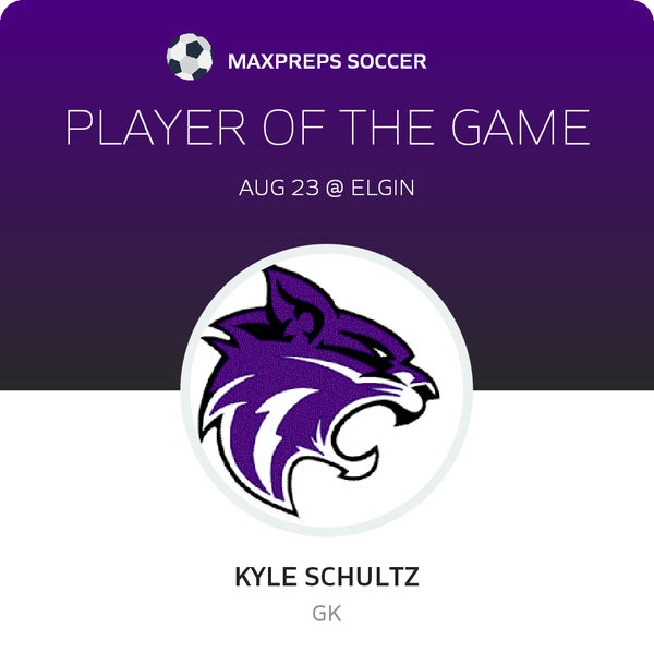 #1 Kyle Schultz Player of the Game badge