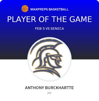 #44 Anthony Burckhartte Player of the Game badge