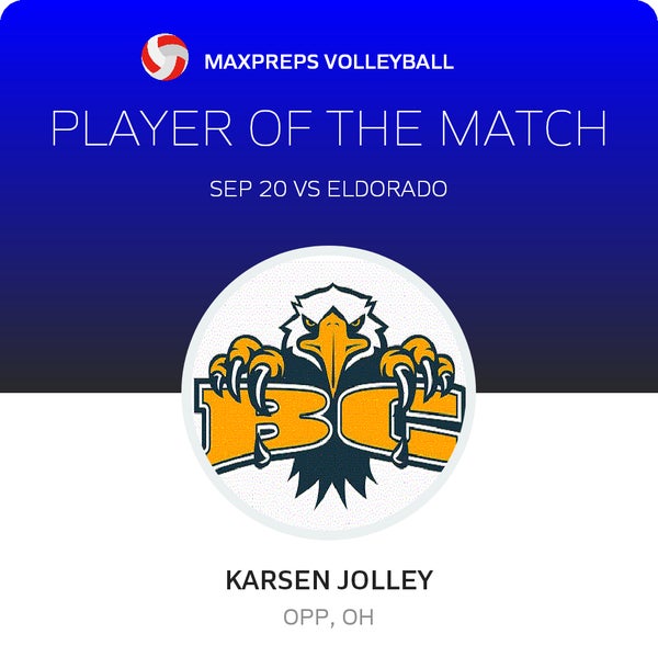 #13 Karsen Jolley Player of the Game badge
