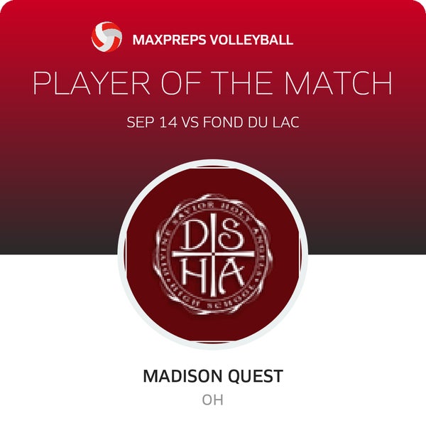 #10 Madison Quest Player of the Game badge