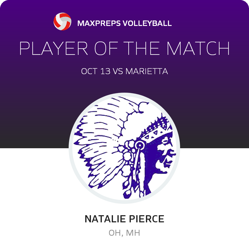 #4 Natalie Pierce Player of the Game badge