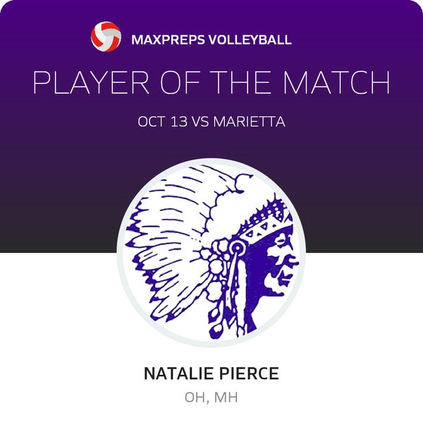 #4 Natalie Pierce Player of the Game badge