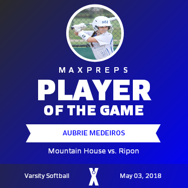 #26 Aubrie Medeiros Player of the Game badge