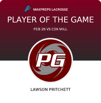 #22 Lawson Pritchett Player of the Game badge
