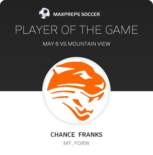 #22 Chance Franks Player of the Game badge