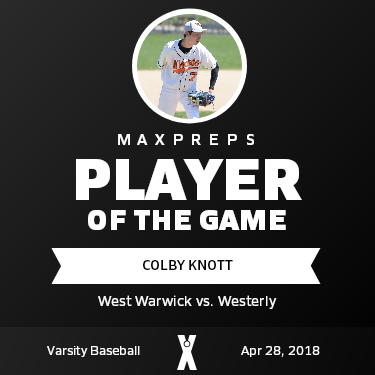 #7 Colby Knott Player of the Game badge