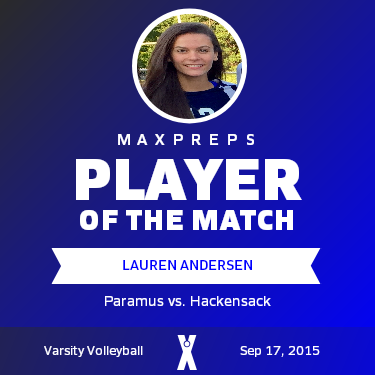 #13 Lauren Andersen Player of the Game badge