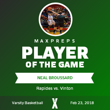 #22 Neal Broussard Player of the Game badge