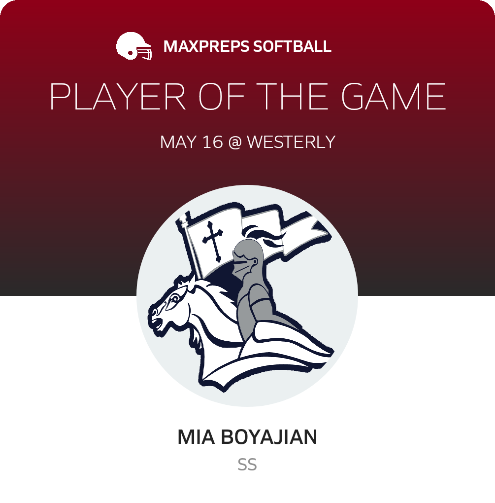 #9 Mia Boyajian Player of the Game badge
